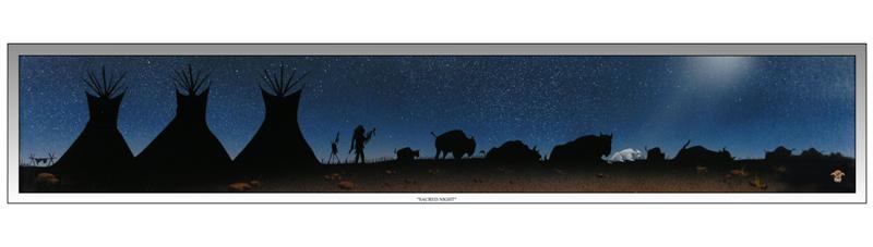 In most of the complex ceremonials, the buffalo was recognized as the life-giving gift of the higher powers.  The mythology associated with the birth of a rare white buffalo epitomizes the revered animals mythology.
